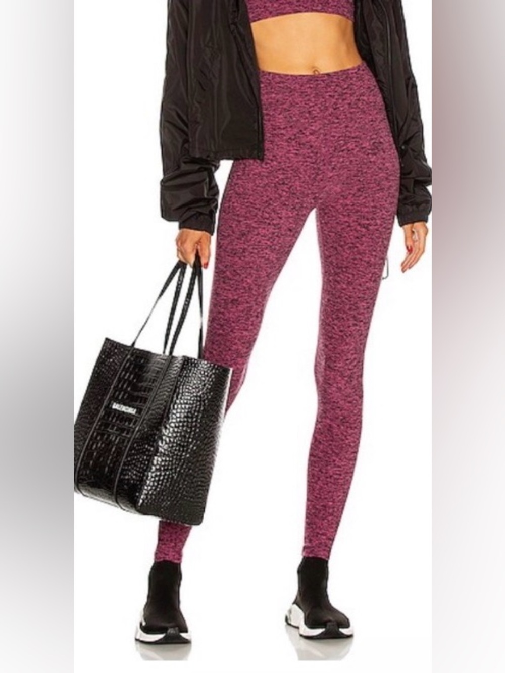Year of Ours NWT Seamless High-Waist Leggings - Pink/Purple/Black Blend XS